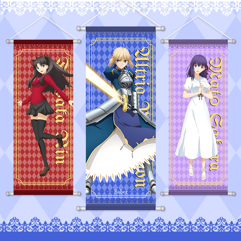Anime Poster Print - Fate Game Anime Peripheral Hanging Scrolls