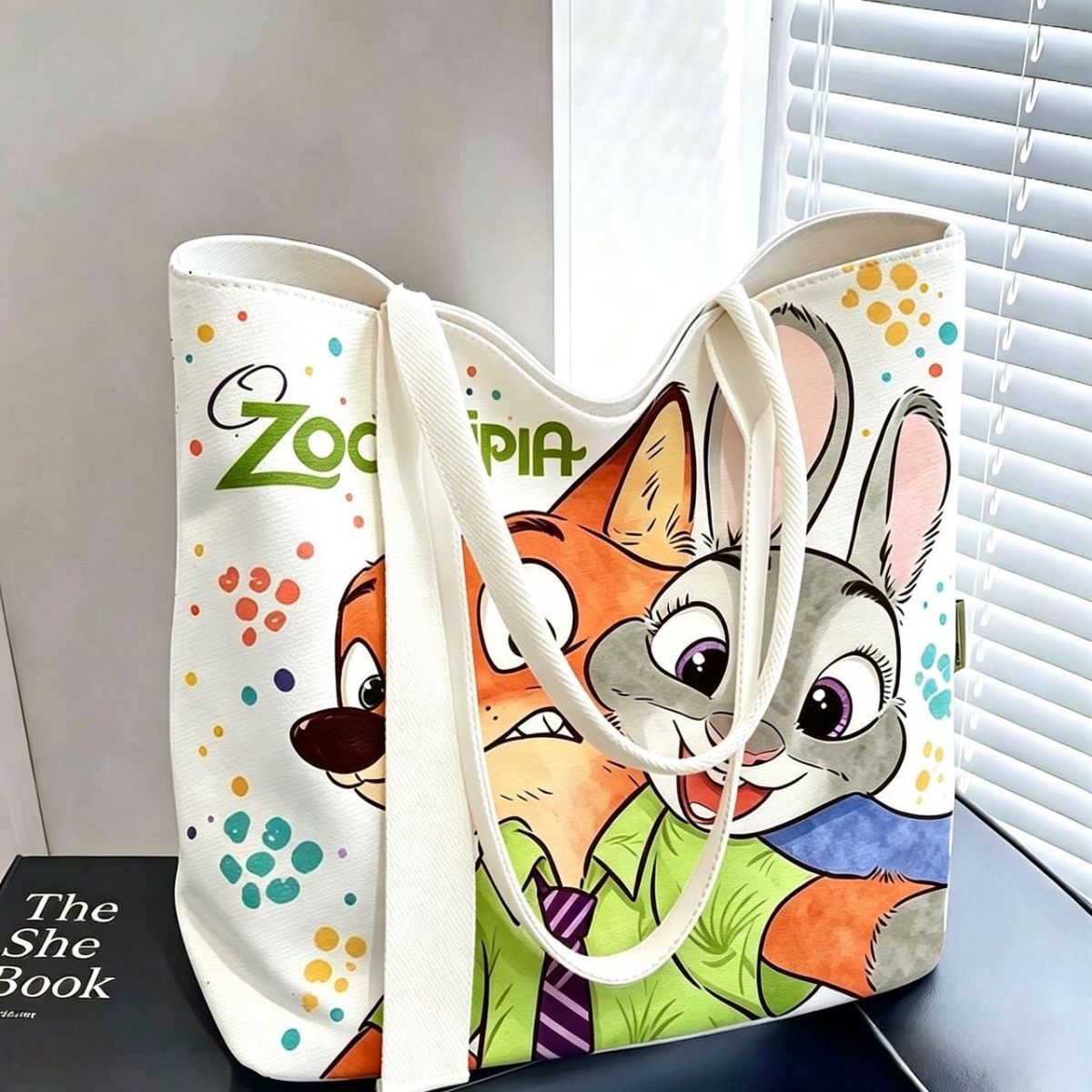 Anime Tote Bag - Zootopia Cartoon Canvas Tote Bag Large