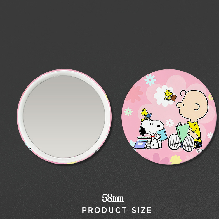 New Snoopys Badge Mirror Woman - Anime Merchandise Women ulasan dan harga