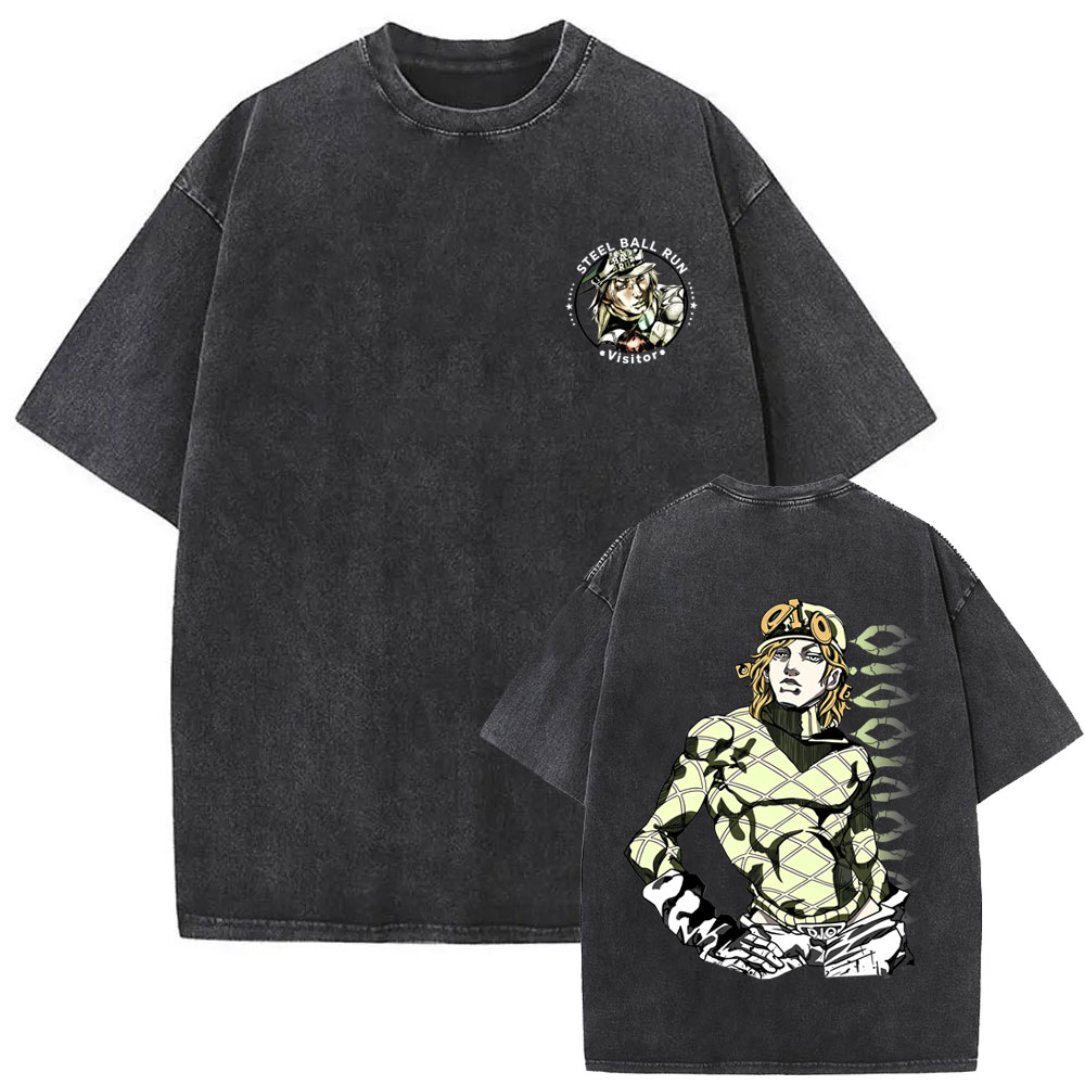 Washed Vintage Anime Jojo Biza - Jojo Anime Merchandise ulasan dan harga