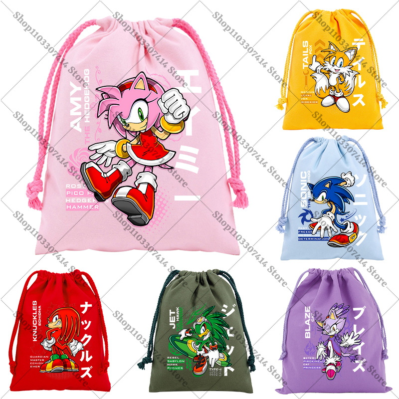 Anime Game Cute Print Drawstri - Anime Tote Bag ulasan dan harga